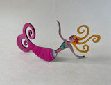 Mermaid Steel Sculpture - Face Up - medium