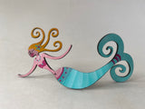Mermaid Steel Sculpture - Face Down