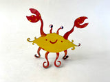 Crab Free Standing Sculpture - hand painted & functional