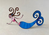 Mermaid Steel Sculpture - Face Down