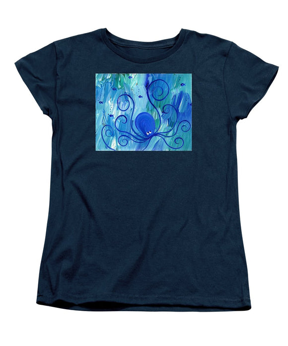 Octopus Swimming - Women's T-Shirt (Standard Fit)