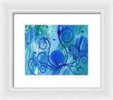Octopus Swimming - Framed Print