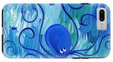 Octopus Swimming - Phone Case
