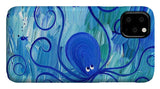 Octopus Swimming - Phone Case