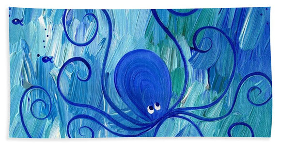 Octopus Swimming - Beach Towel