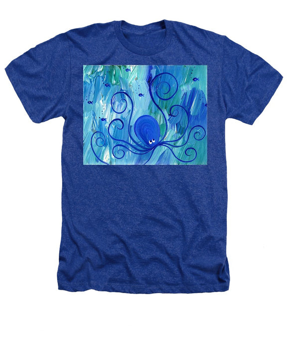 Octopus Swimming - Heathers T-Shirt
