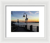 Sunset on the Cape Fear - Framed Print