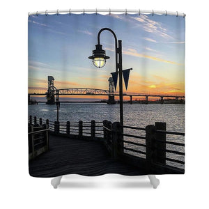 Sunset on the Cape Fear - Shower Curtain
