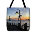 Sunset on the Cape Fear - Tote Bag