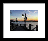 Sunset on the Cape Fear - Framed Print