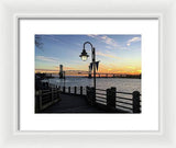Sunset on the Cape Fear - Framed Print