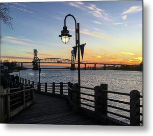Sunset on the Cape Fear - Metal Print
