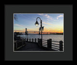Sunset on the Cape Fear - Framed Print