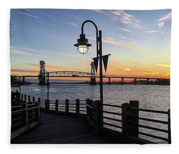 Sunset on the Cape Fear - Blanket