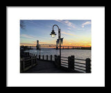 Sunset on the Cape Fear - Framed Print