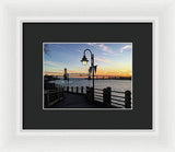 Sunset on the Cape Fear - Framed Print