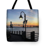 Sunset on the Cape Fear - Tote Bag
