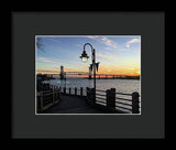 Sunset on the Cape Fear - Framed Print