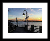 Sunset on the Cape Fear - Framed Print