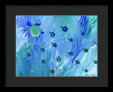 Swimming Turtles - Framed Print