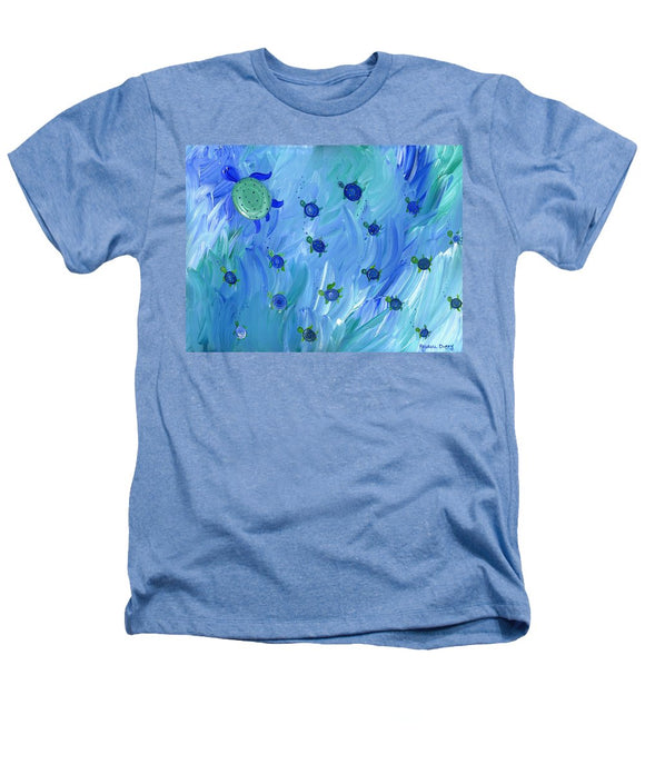 Swimming Turtles - Heathers T-Shirt