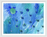 Swimming Turtles - Framed Print