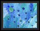 Swimming Turtles - Framed Print