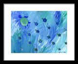 Swimming Turtles - Framed Print