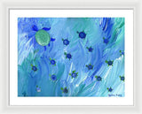 Swimming Turtles - Framed Print