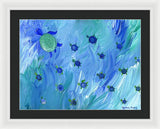 Swimming Turtles - Framed Print