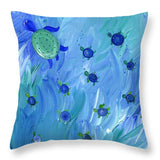 Swimming Turtles - Throw Pillow